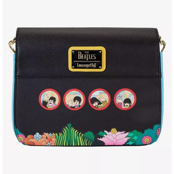 Loungefly The Beatles Yellow Submarine Crossbody Bag NWT​ - Picture 2 of 5